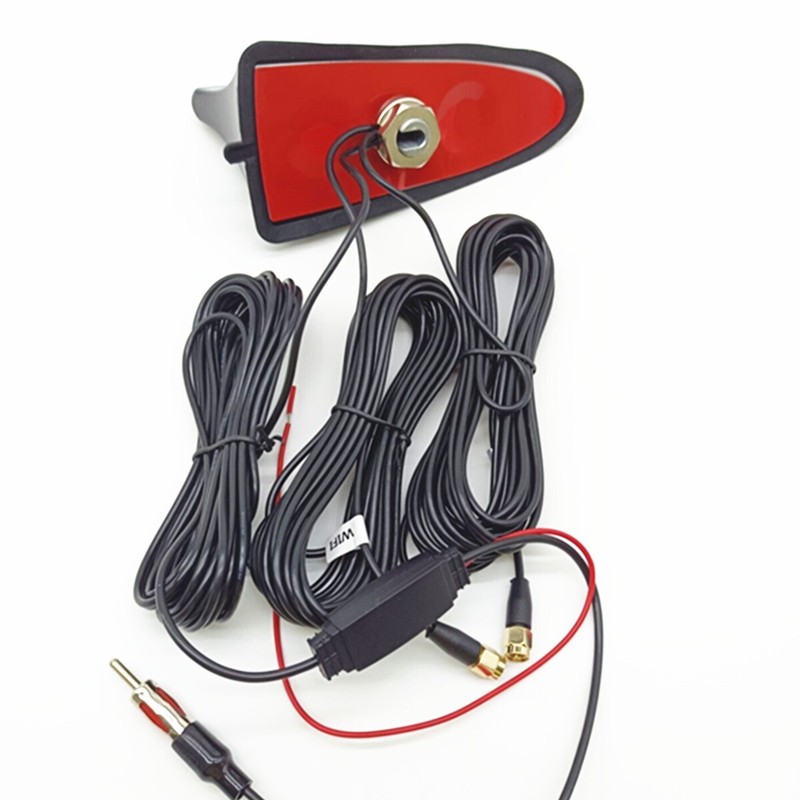 Car Roof Mount FM/AM Radio Signal Amplifier Antenna WIFI GPS Navigation System
