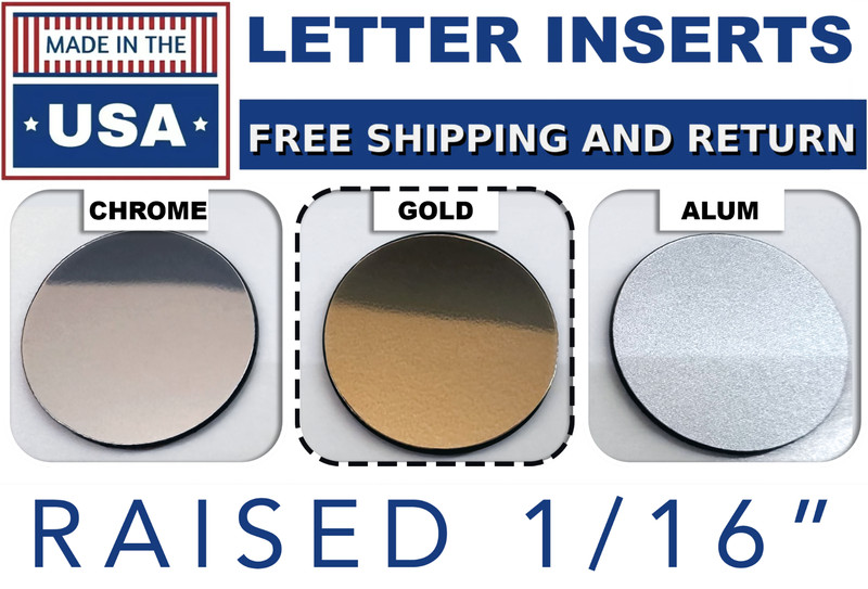 Outlined Dashboard Letter Overlay Plastic Inserts fits Toyota Tacoma in gold gallery