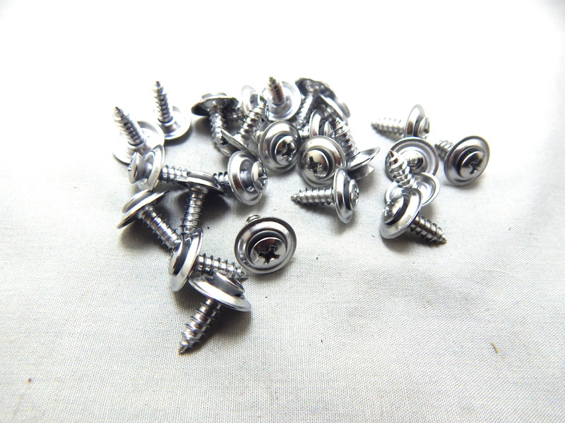 CHROME 10 X 5/8" # 8 PHILLIPS OVAL HEAD WITH COUNTERSUNK WASHER gallery
