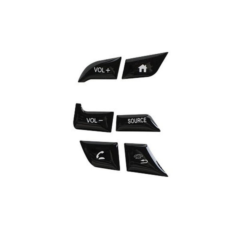 13pcs Black Steering Wheel Button Frame Trim For Honda Accord 10Th 2018-2021 gallery