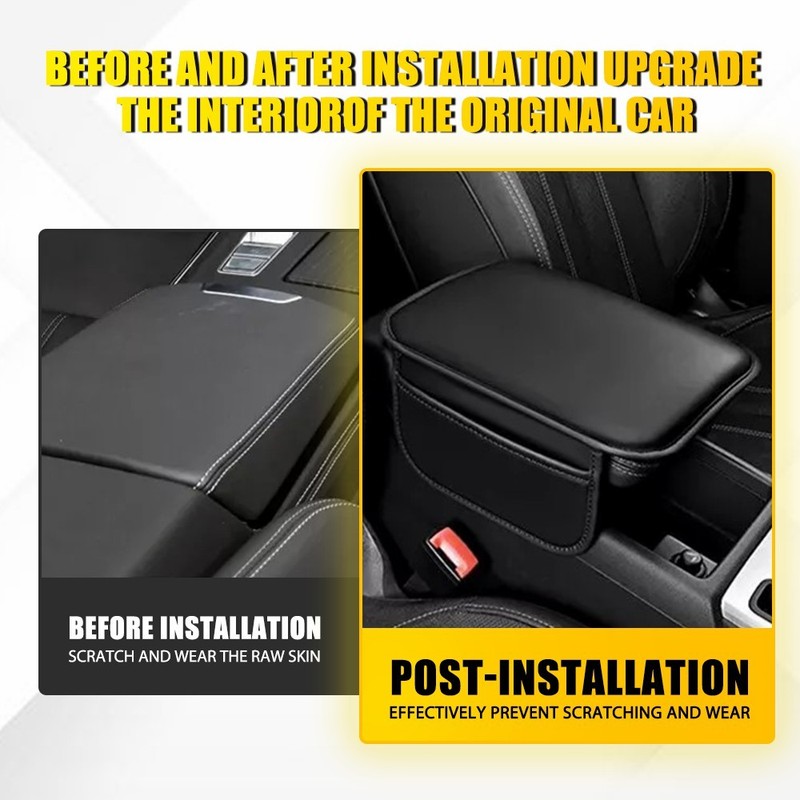 Car Interior Seat Cushion Armrest Pad Protector Storage Bag Cover Accessories gallery