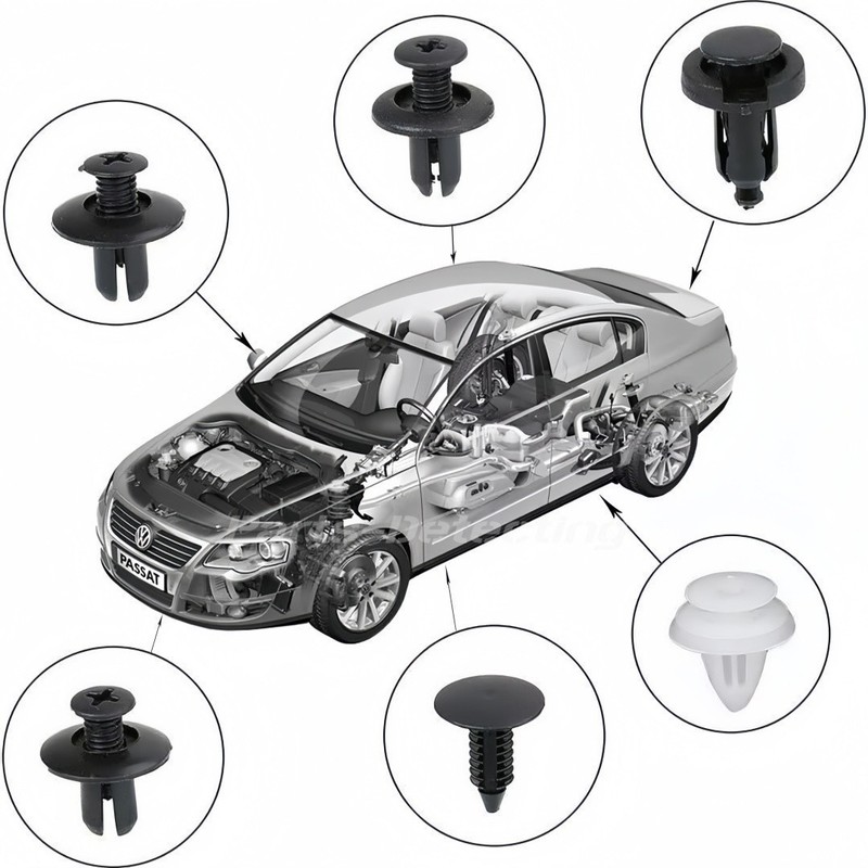 100X✅Bumper Fastener Clips Auto Car Hole Plastic Rivets Retainer✅Fender Push Pin gallery