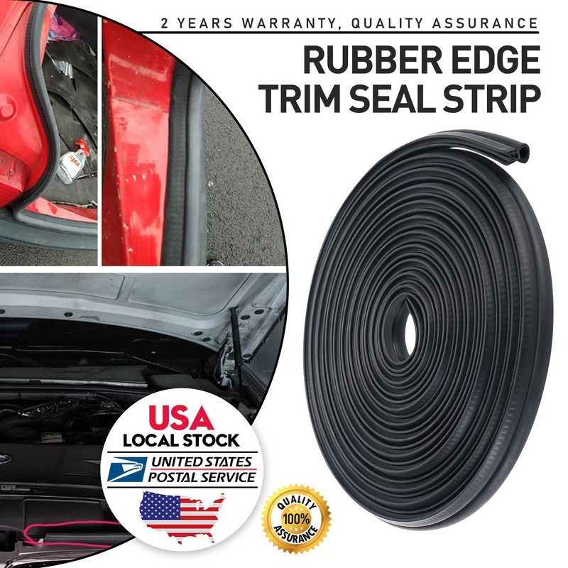 13FT U Shape Rubber Seal Weather Strip Door Edge Moulding Trim For BMW Models