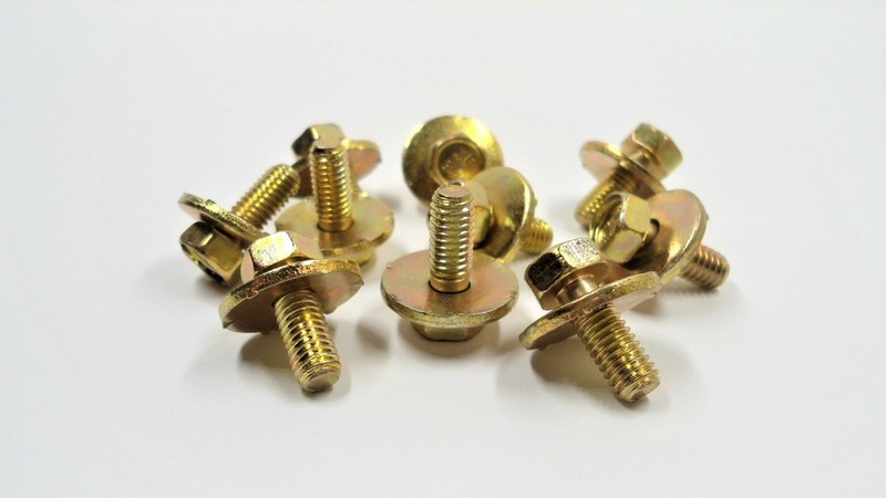 10 BODY BOLTS FOR NISSAN! M.6-1.0 x 16MM 10MM HEX FITS MURANO MAXIMA ARMADA ETC gallery