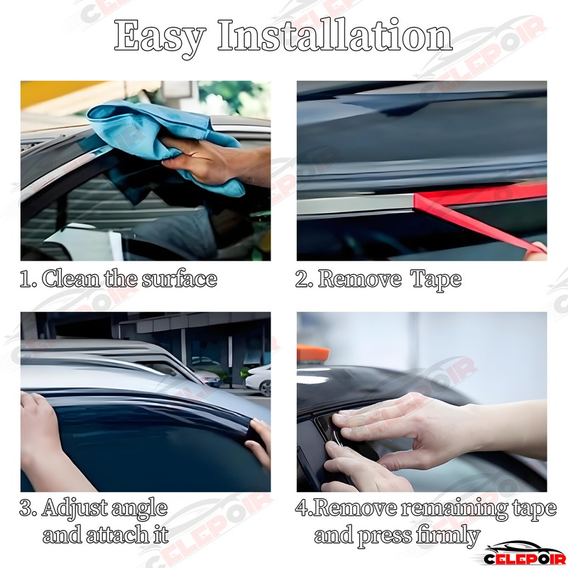 For 2011-2023 Dodge Charger JDM Window Visors Sun Rain Guards Vent Shade US gallery