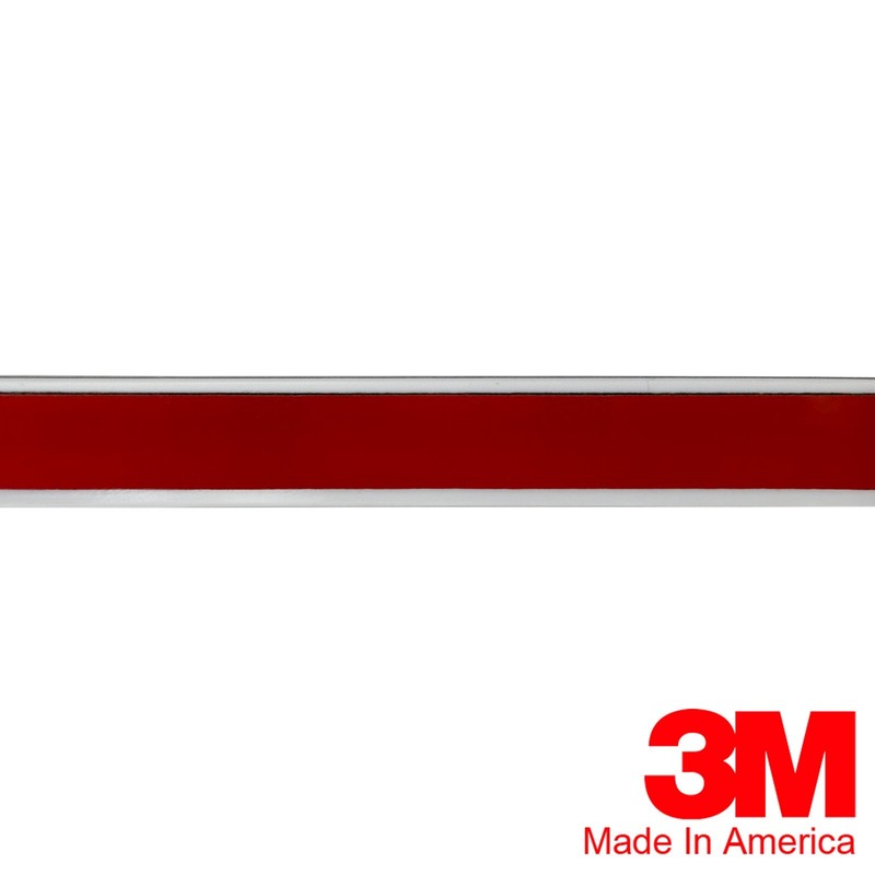 Vintage Style 5/8" White & Chrome Side Body Trim Molding - Formed Pointed Ends gallery