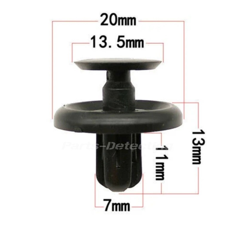 100Pcs Bumper Clips Car Auto Fender 6 7 8 9 mm Trim Push Pin Rivet Fastener gallery