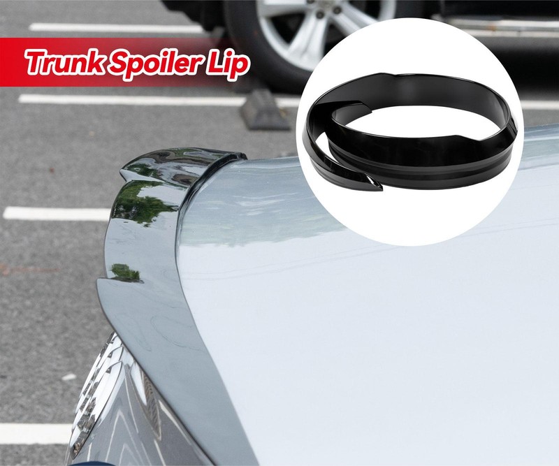 US Car Rear Roof Lip UNIVERSAL Spoiler Wing Closs Black Tail Trunk V-Style,45″