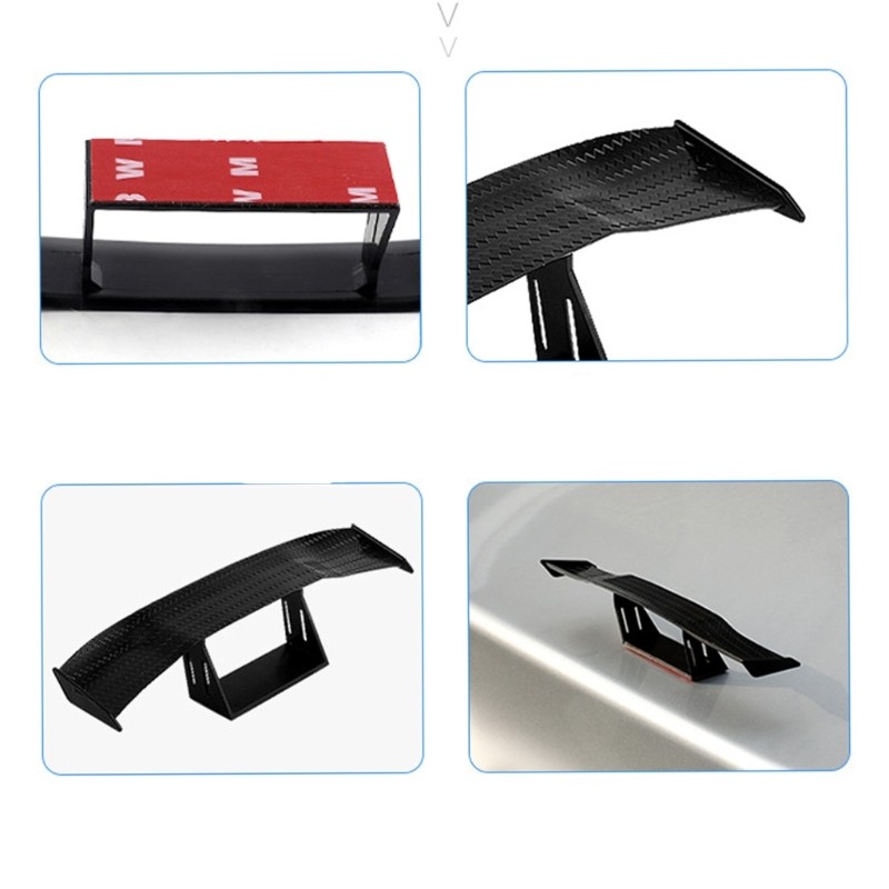 No Drill Car Roof Spoiler Decoration ABS Material Weather Resistant Easy Install gallery