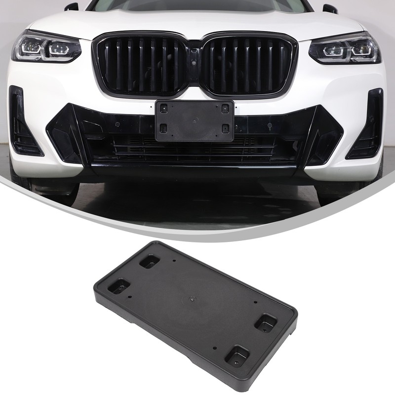 Front Bumper License Plate Bracket Mount Holder Fits BMW X3 2022-2024