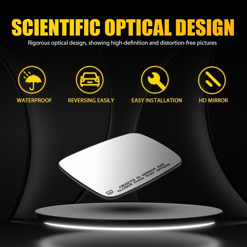 Passenger Right Side Heated Mirror Glass Backing Plate For 2009-20 Dodge Journey gallery