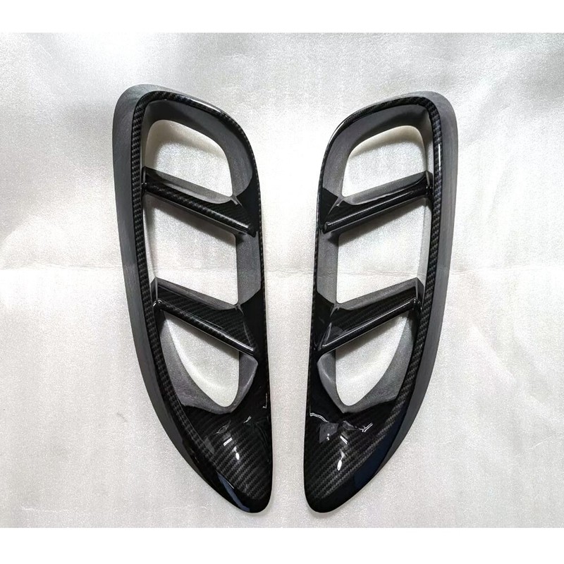 Side Vent Scoop Cover Black Carbon Look For Porsche 718 982 Boxster Cayman