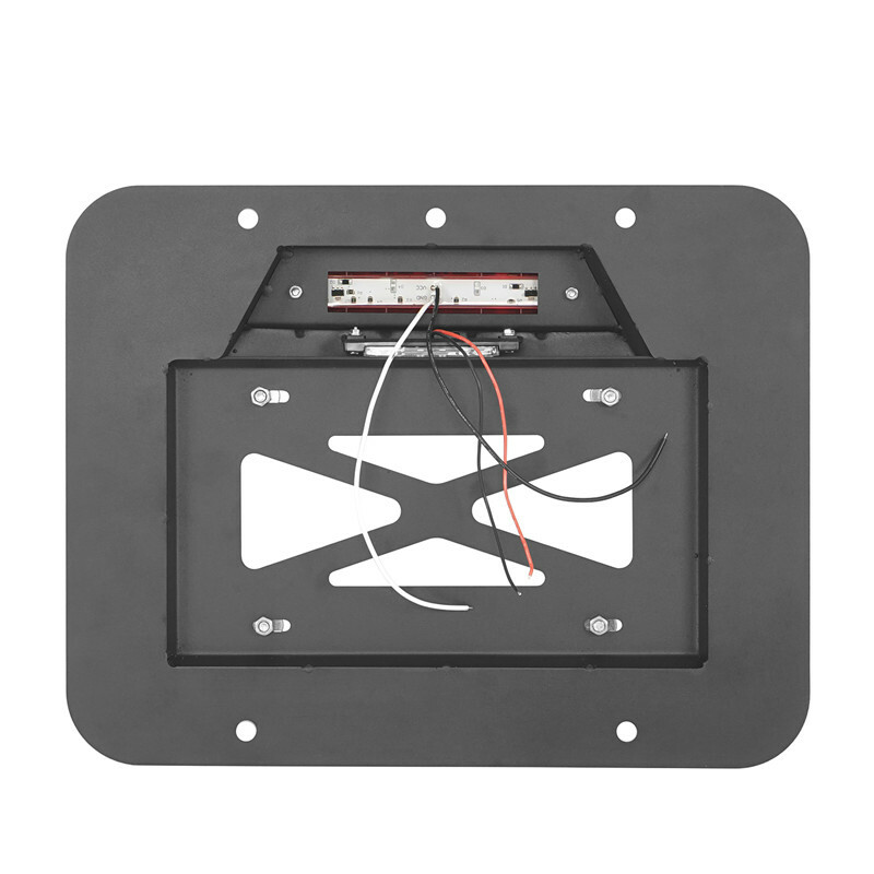 Rear Spare Tire License Plate Relocation Kit For Jeep Wrangler YJ TJ 1987-2006 gallery