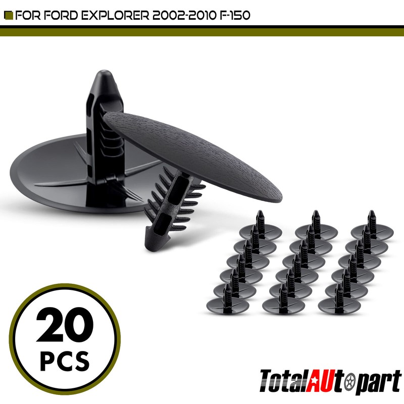 20Pcs Hood Insulation Retainer for Ford F-150 Explorer Lincoln 17.46 mm Nylon