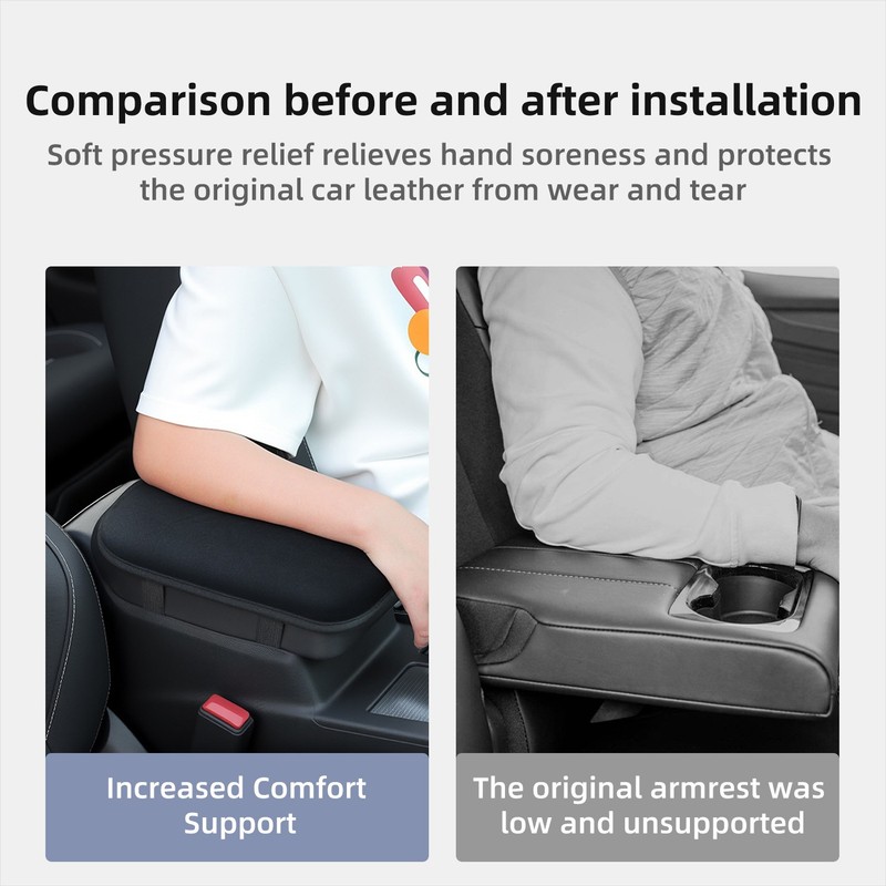 Car Center Console Cover: Memory Foam Car Armrest Cushion & Arm Rest Covering gallery