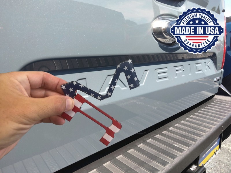 COMPATIBLE WITH 2022 2023 2024 2025 26 3D DOMED RAISED US FLAG TAILGATE LETTERS