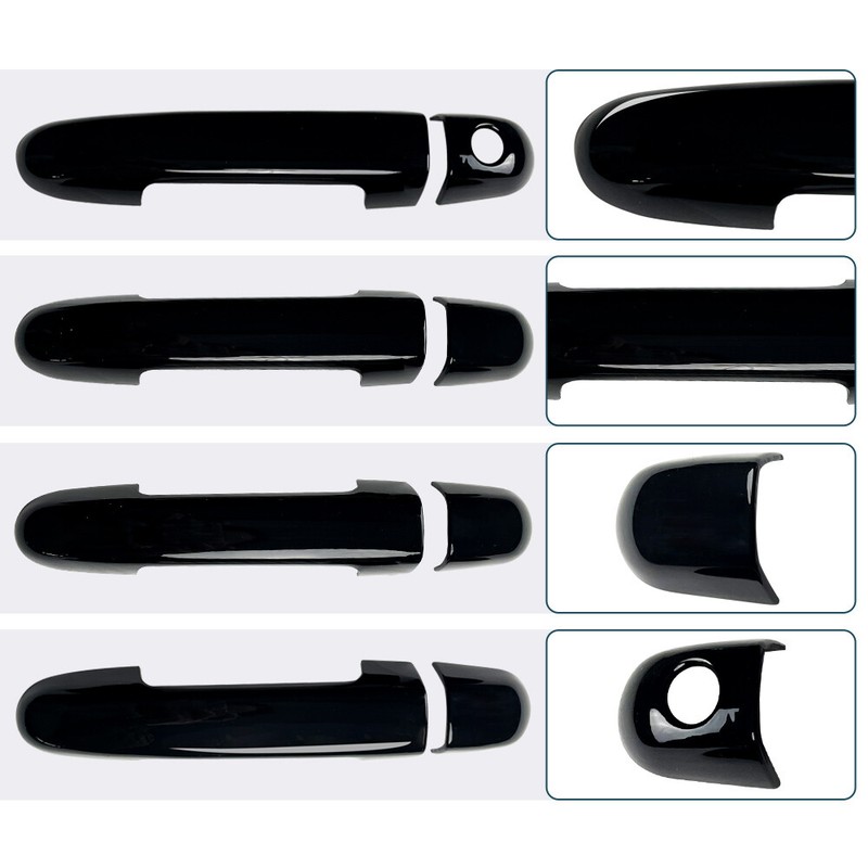 Door Handle COVERS For 2010-2013 Kia Soul Overlay No PSK-SKH GLOSS BLACK 8pcs gallery