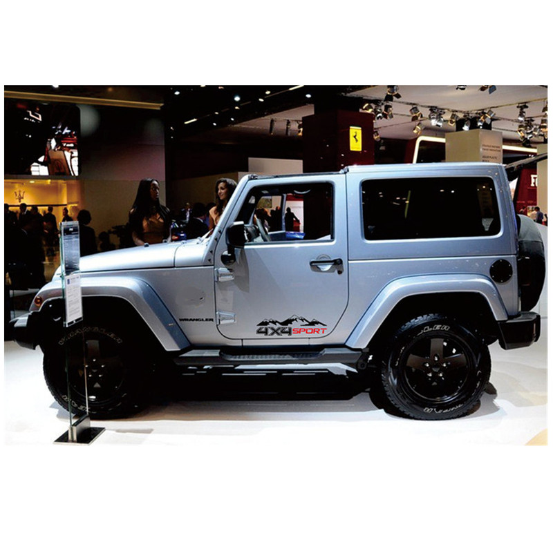 Black Pickup Car Sticker 4X4 OFF ROAD Mountain Vinyl Decal Side Door Sport gallery