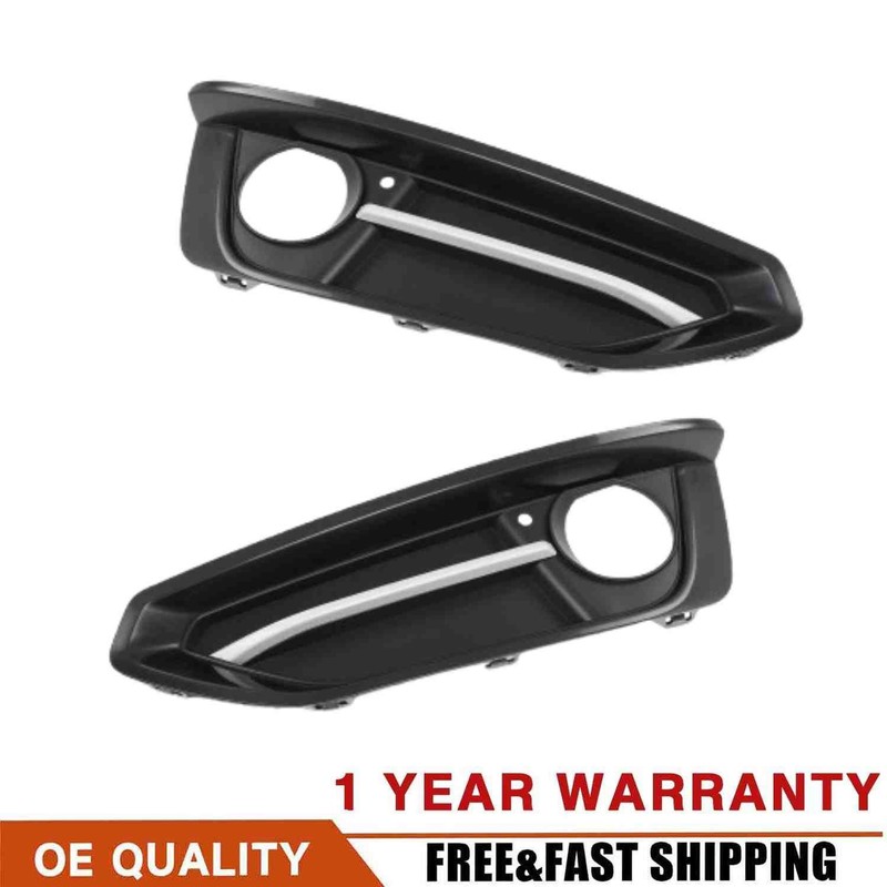 Pair Front Bumper Fog Light Molding Grille For 2014-2021 BMW 228i 230i xDrive
