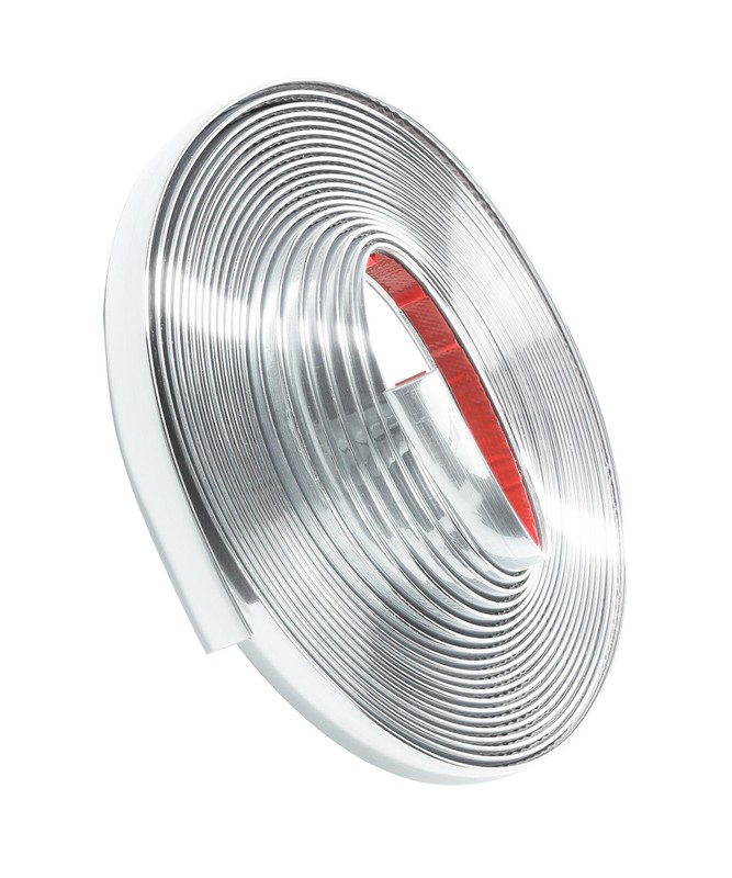 SCUARI 1/2 Inch Wide Chrome Tape,25FT Tape for Cars,Car Silver