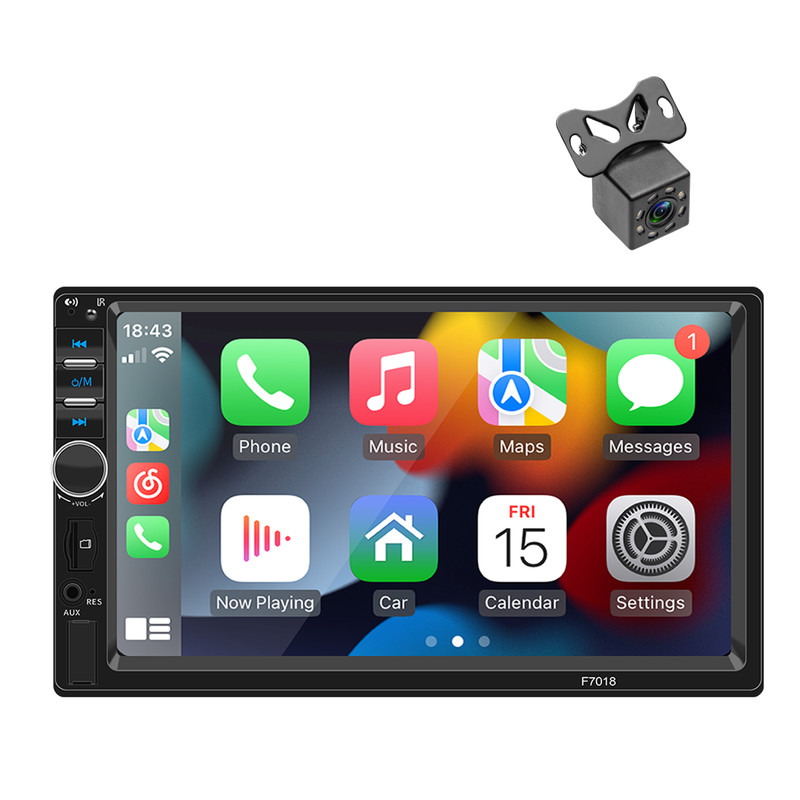 2 Din Car Radio Bluetooth Stereo Touch Screen MP5 Player TF Aux USB Mirror Link