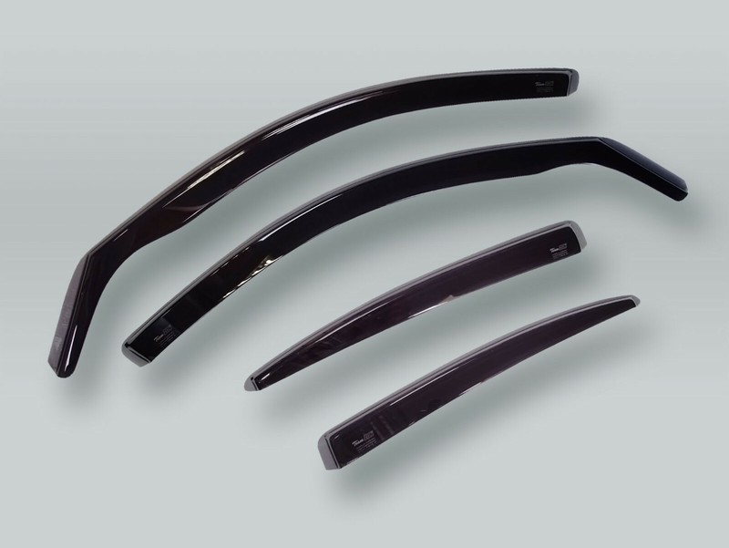 HEKO 4-DOOR Wind Deflectors Rain Guards 4pcs Set fits 93-98 VW Golf Jetta MK3