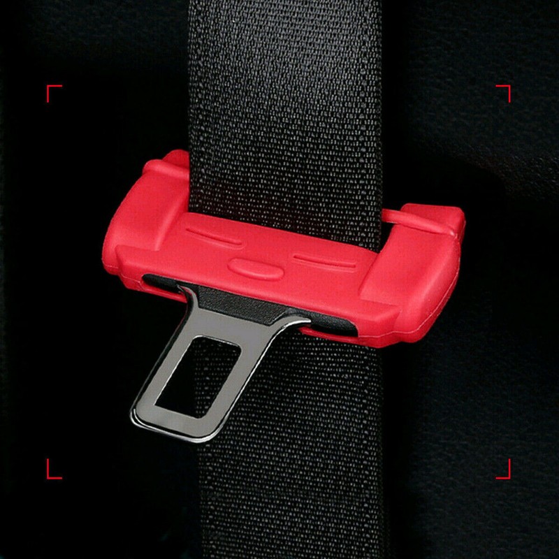 Auto Car Seat Belt Buckle Clip Silicone Anti-Scratch Protector Cover Accessories gallery