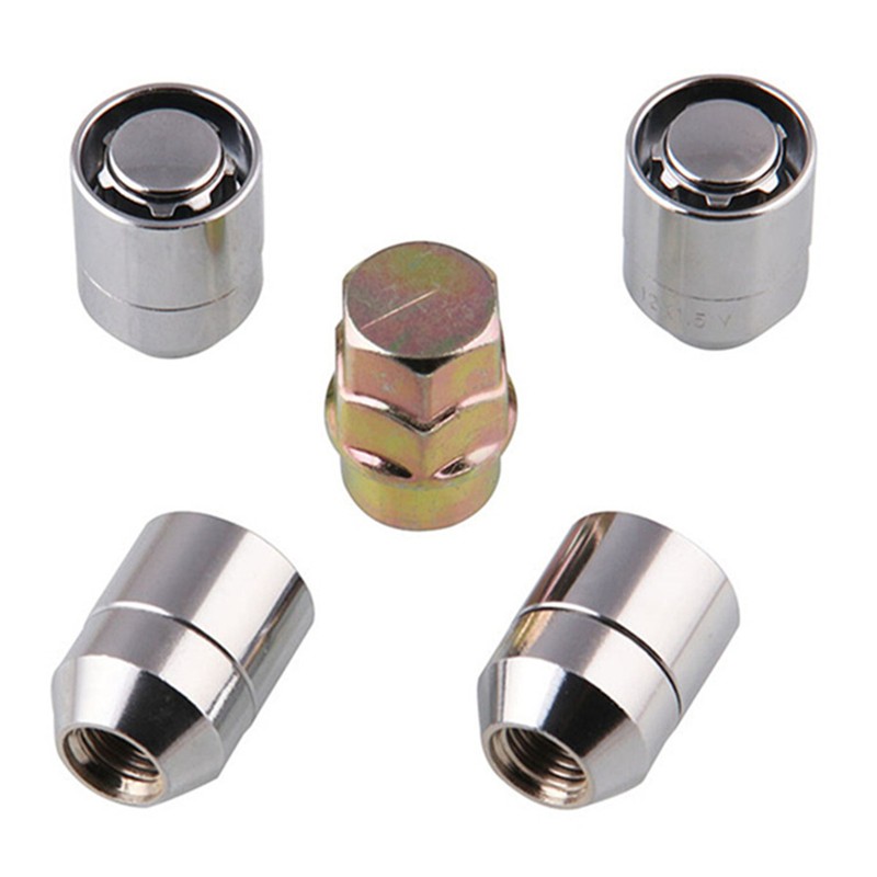 Car Anti Theft Security Locking Wheel Nut M12x1.5 Alloy Steel With Key Accessory gallery