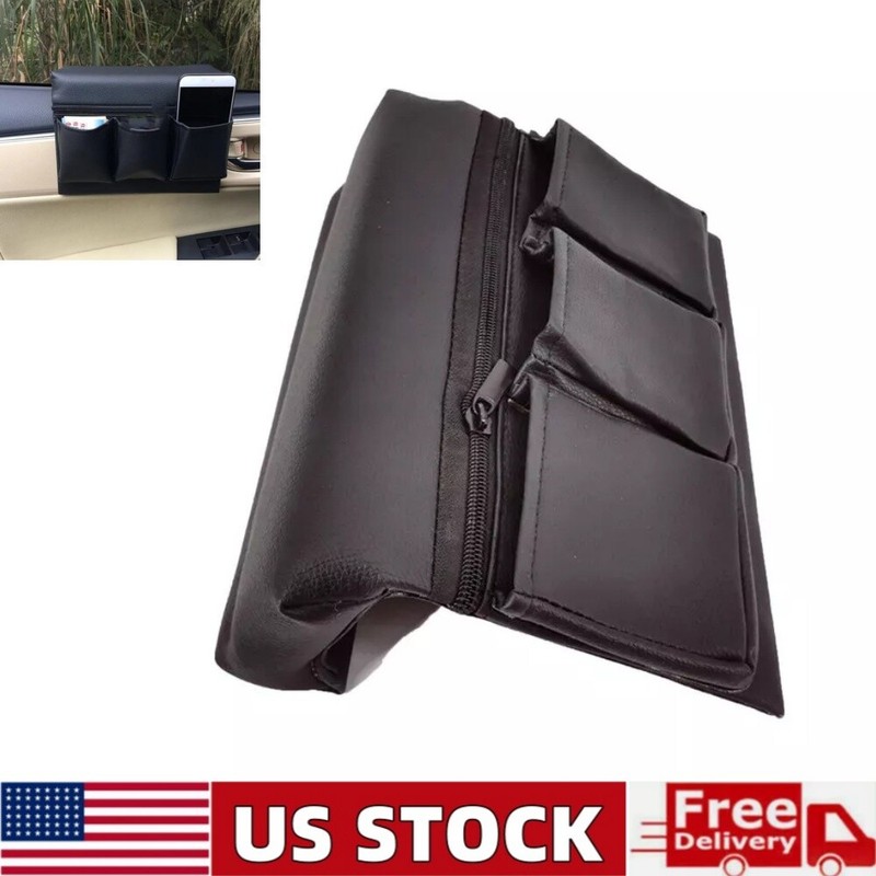 Car Door Side Storage Pocket SUV Window Armrest Bag Auto Door Window Armrest Pad