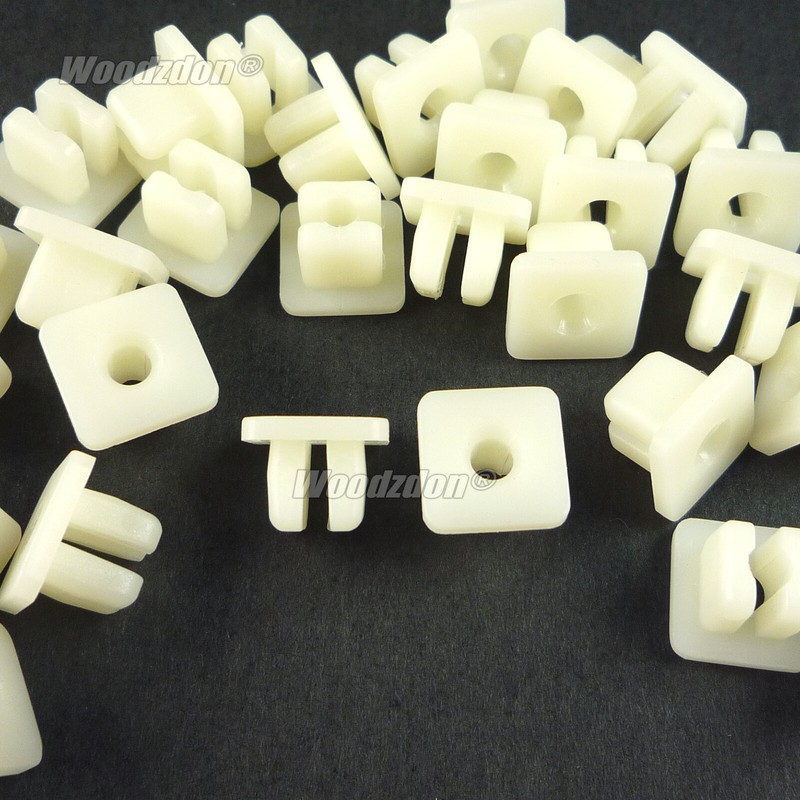 100 Nylon Nut #10 Screw Grommet Clip Fits For Nissan For Toyota For Honda Mazda