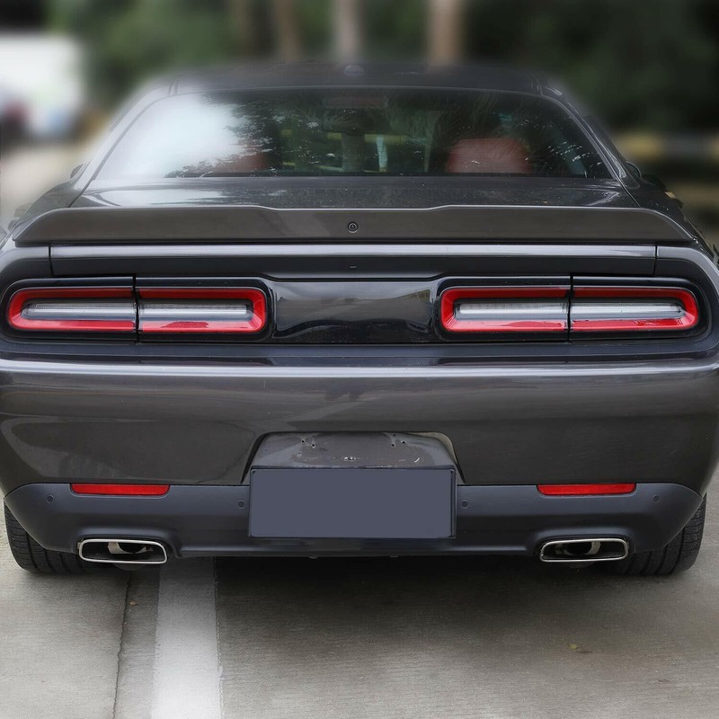 2x Tail Tailpipe Throat Exhaust Pipes Decor Cover Trim for Dodge Challenger 15+ gallery
