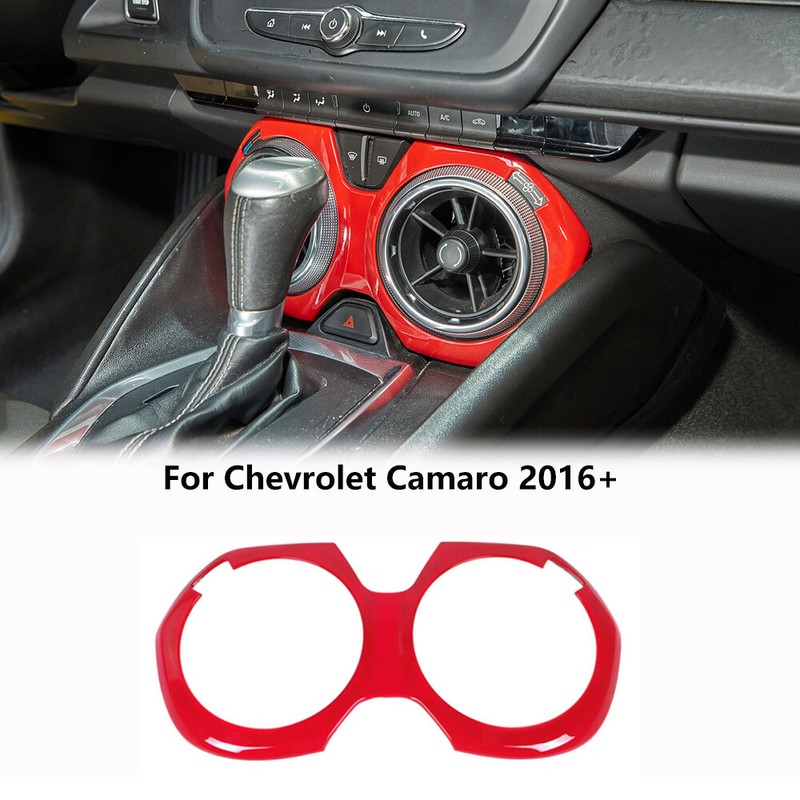 1x Central Air Conditioner Vent Outlet Cover Trim For Chevrolet Camaro 2016+ Red