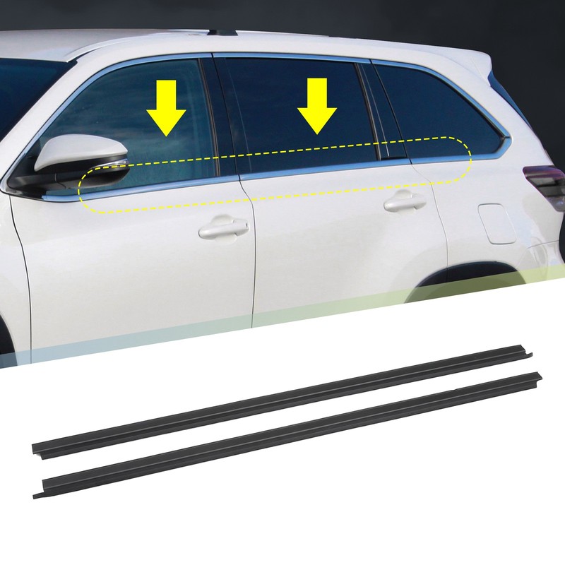 2pcs Window Glass Seals for Nissan D21 Base SE XE 2.4L L4 - Gas 3.0L V6 - Gas gallery