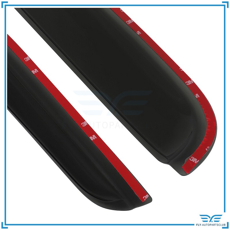 Window Visors Vent Rain Guards For 2007-2017 Jeep Wrangler Sport Utility 4-Door gallery