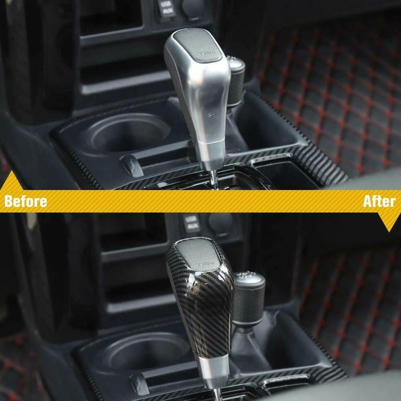 Interior Center Gear Shift Head Knob Cover Trim ABS For 4runner TRD 2010+ Carbon gallery