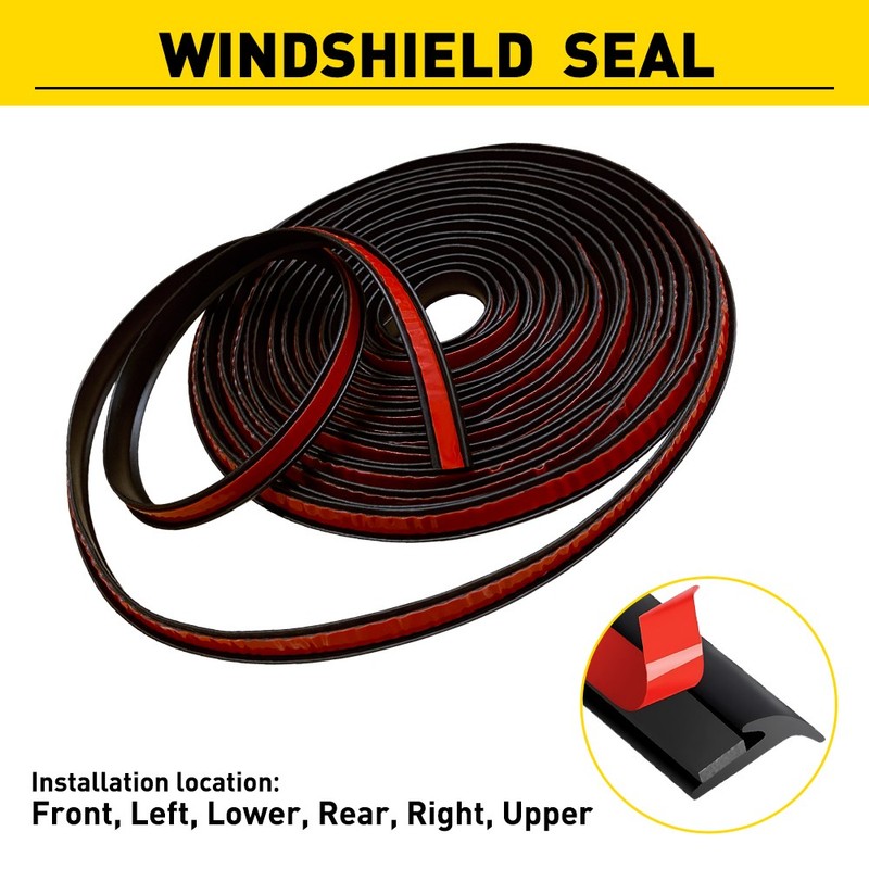 5M T-Shape Rubber Seal Strip For Car-Edge Moulding Trim Bumper Lip Side Skirt.