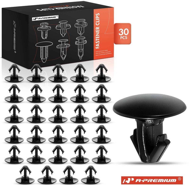 A-Premium 30Pcs 5.5 mm Nylon Weatherstrip Retainer Fasteners for Mazda 2007-On