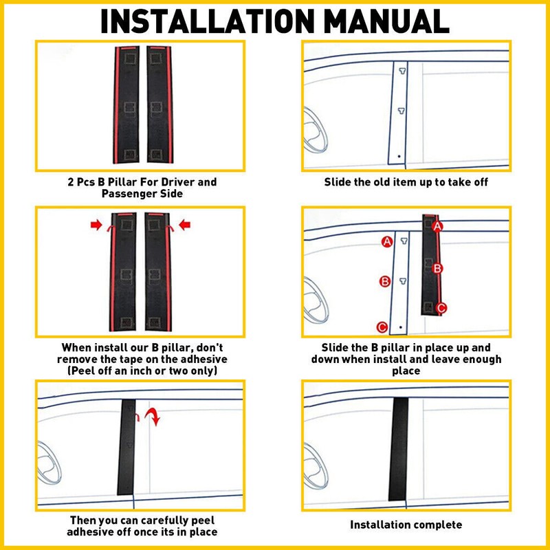 Front Right Door B Pillar Molding Trim RH Side for Town & Country Grand Caravan gallery