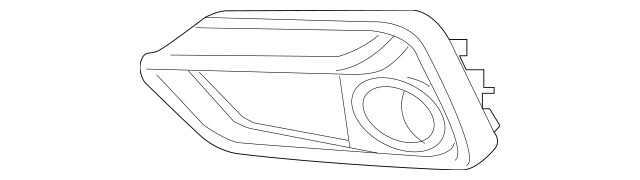Garnish Assembly, L Front Bumper Side *NH830M* (Lunar Silver Metallic)  Honda