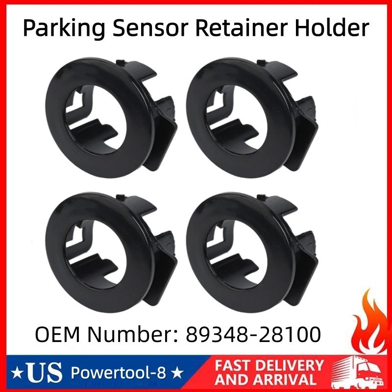 4PCS Black Bumper PDC Parking Sensor Retainer Holder 89348-28100 For Toyota