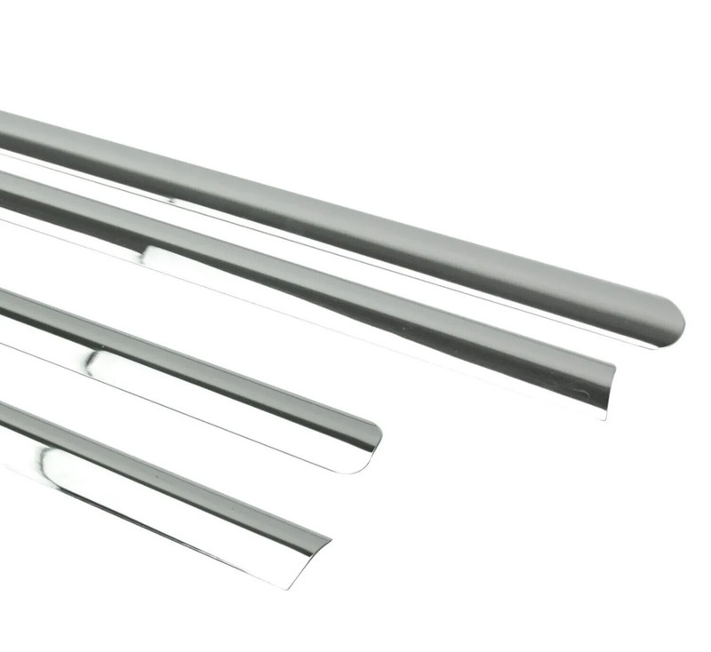 For Mercedes M Class ML W164 2005-2011 Window Molding Trim Streamer S. Steel 4x gallery
