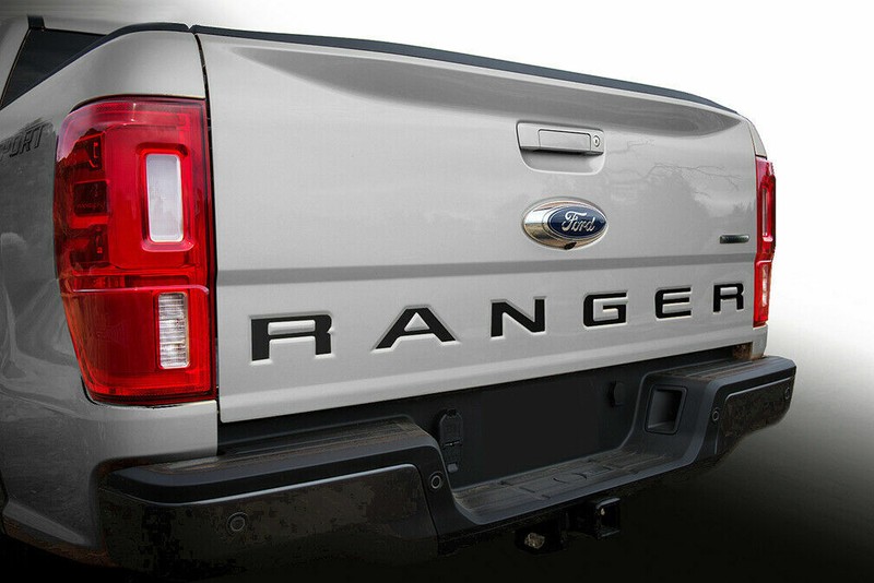 Tailgate Black Insert Letters Stickers Vinyl Decals for Ford Ranger 2019-2023