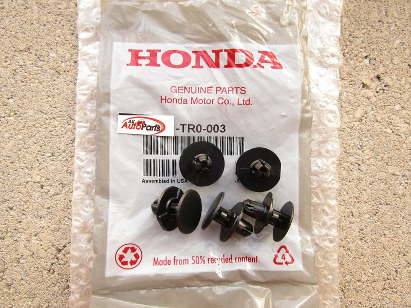 FITS: 12 – 22 HONDA EXTERIOR FENDER MOULDING RETAINER CLIPS OEM QTY 5 NEW