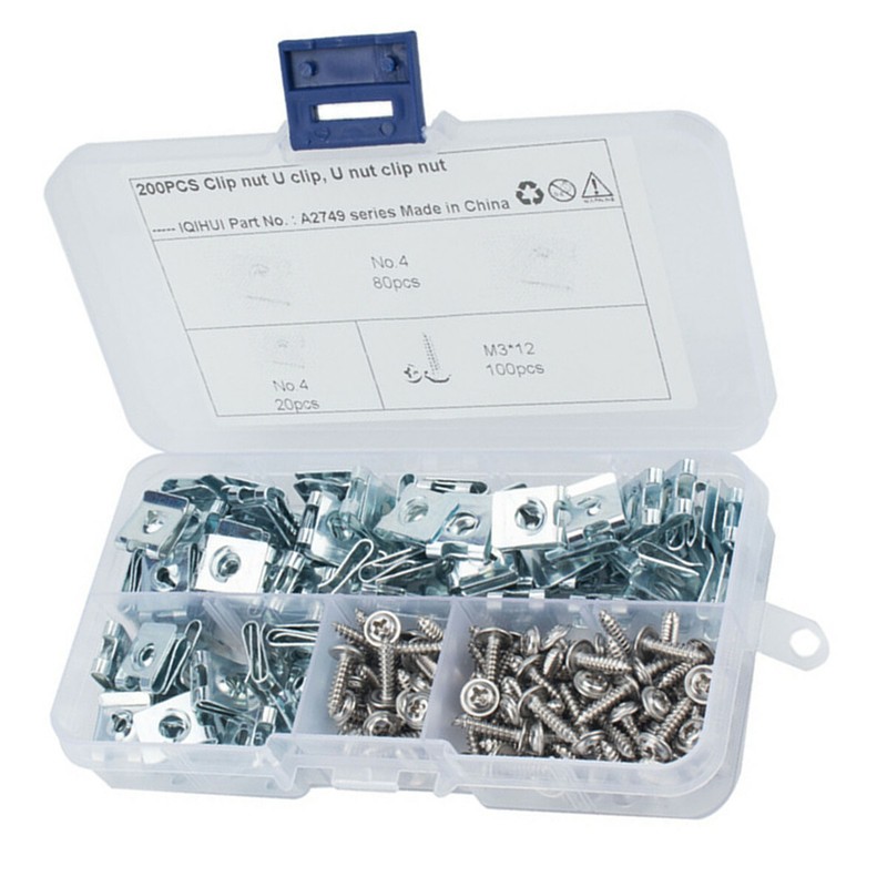 200x Speed Fasteners U Nuts Self Tapping Screw Spire U Clips Interior Trim Panel