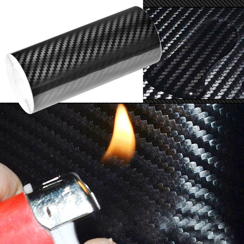 10cm Door Carbon Fiber Sticker Body Anti Scratch Protector Sill Scuff CoverStrip gallery