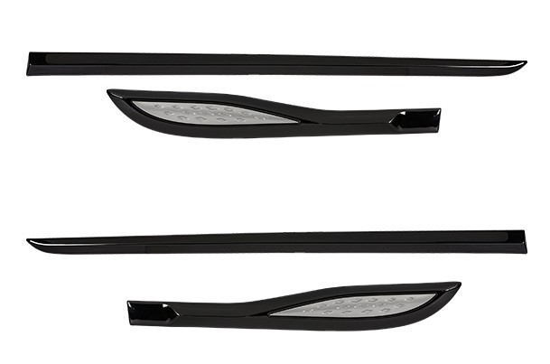 Body Side Moulding (Bluish Black + Glistening Grey Insert) New For Baleno @VD