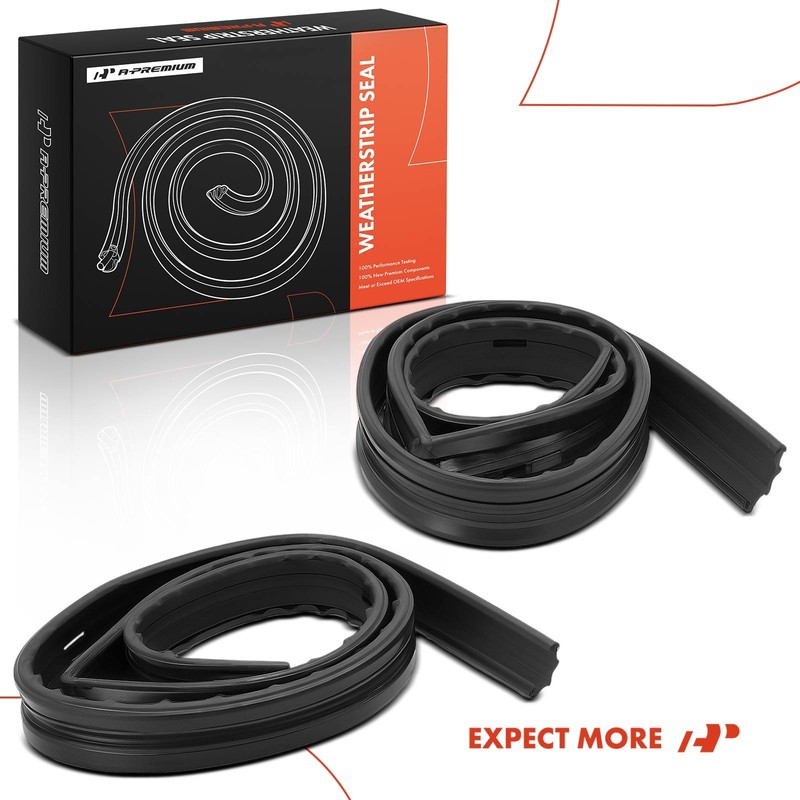 A-Premium 2Pcs Front Door Window Glass Channel Weatherstrip Seal for Chevy GMC gallery