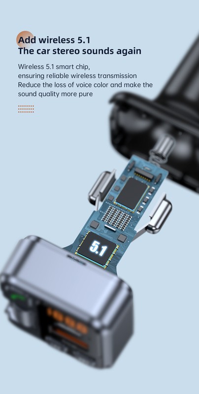 Bluetooth5.1 Car Wireless FM Transmitter Adapter PD USB Charger AUX Hands-Free* gallery