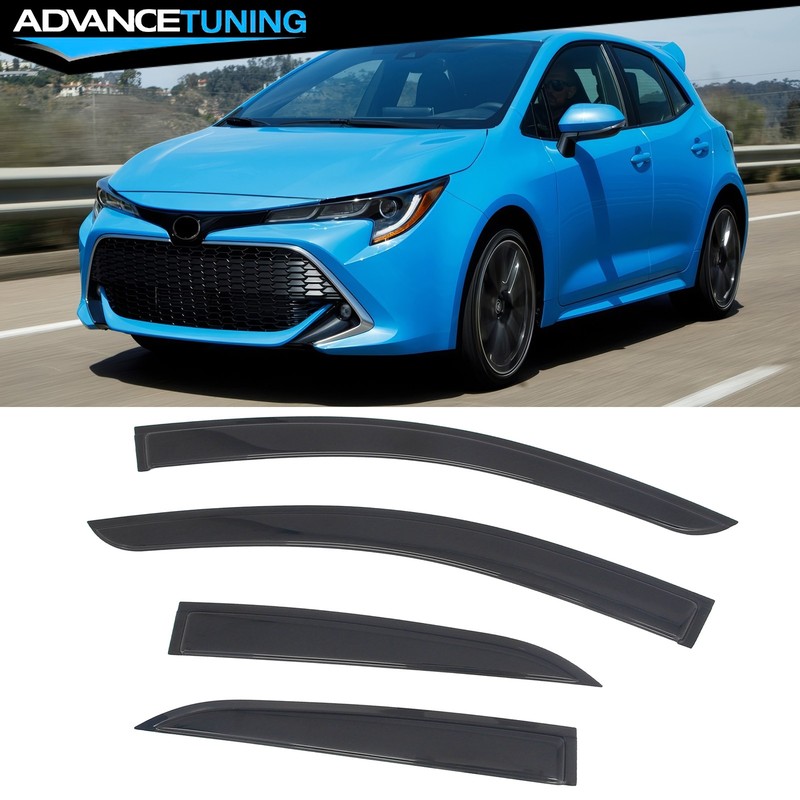 For 19-26 Toyota Corolla Hatchback & GR Corolla Tape-on Window Visors Deflector