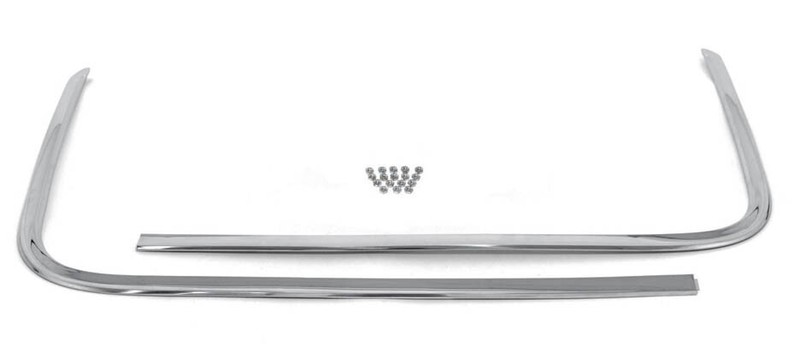 NEW! 1968 Mustang Stainless Steel Top Boot Molding Trim Chrome Convertible Set